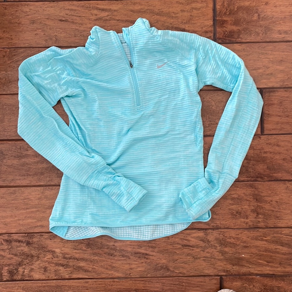 Light blue Nike dri fit long sleeve